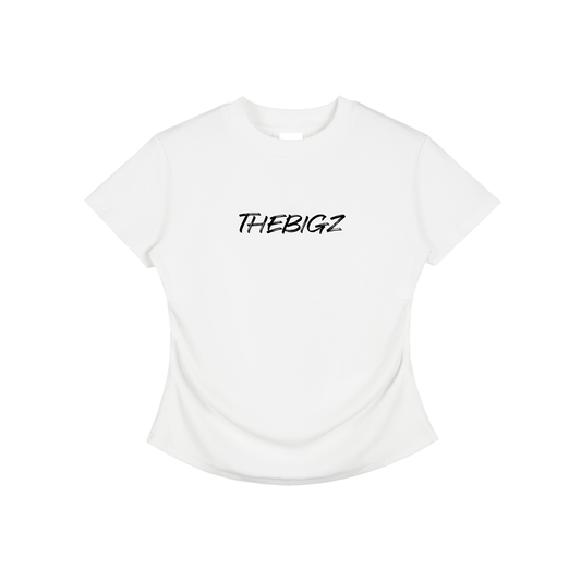 Vintaged-Wash Bodycon Cotton T-Shirt