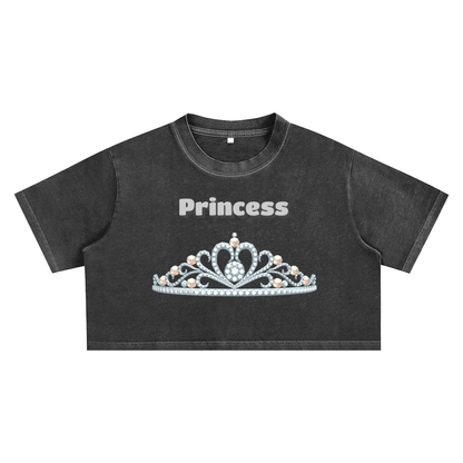 Snow Washed Crop Top