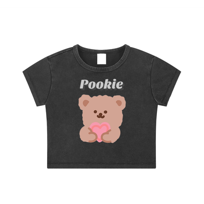 Snow Washed Crop Top